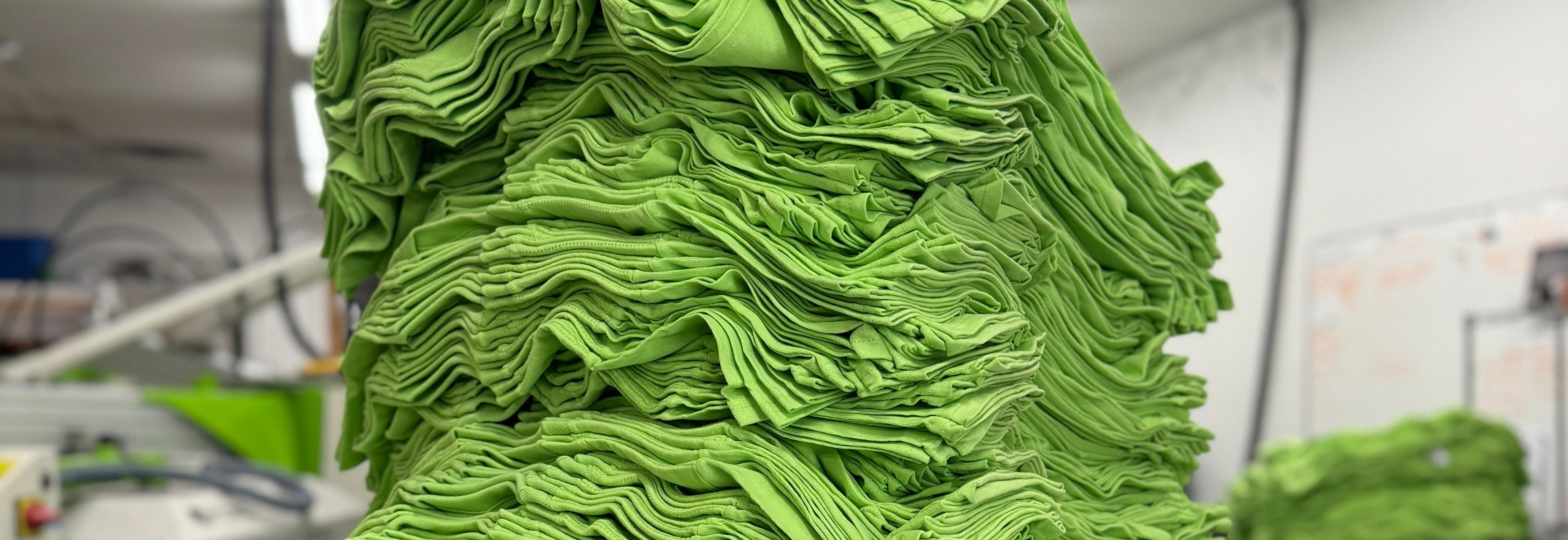 screenprinted shirts ready for print