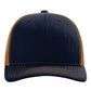 Richardson 112 Snapback Trucker Cap - Navy/Caramel