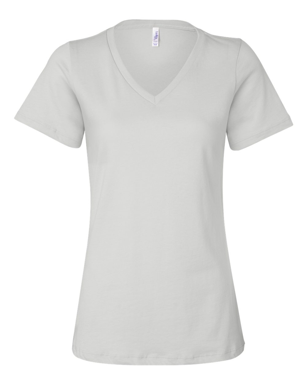 Bella+Canvas 6405 Ladies Relaxed V-Neck Tee - White