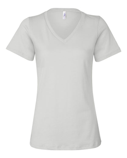 Bella+Canvas 6405 Ladies Relaxed V-Neck Tee - White
