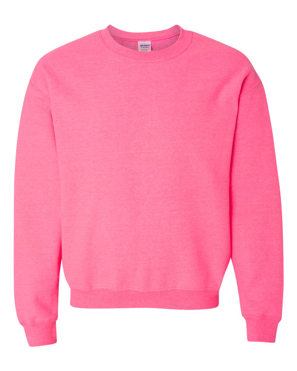 Gildan 18000 Heavy Blend Crewneck Sweatshirt - Safety Pink
