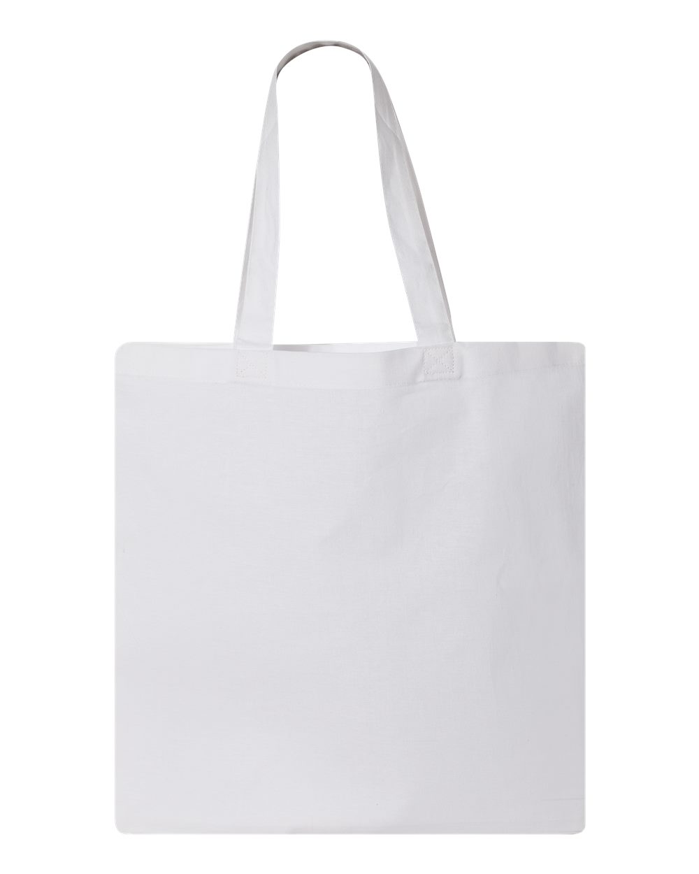 Q-Tees QTB Economical Tote Bag - White