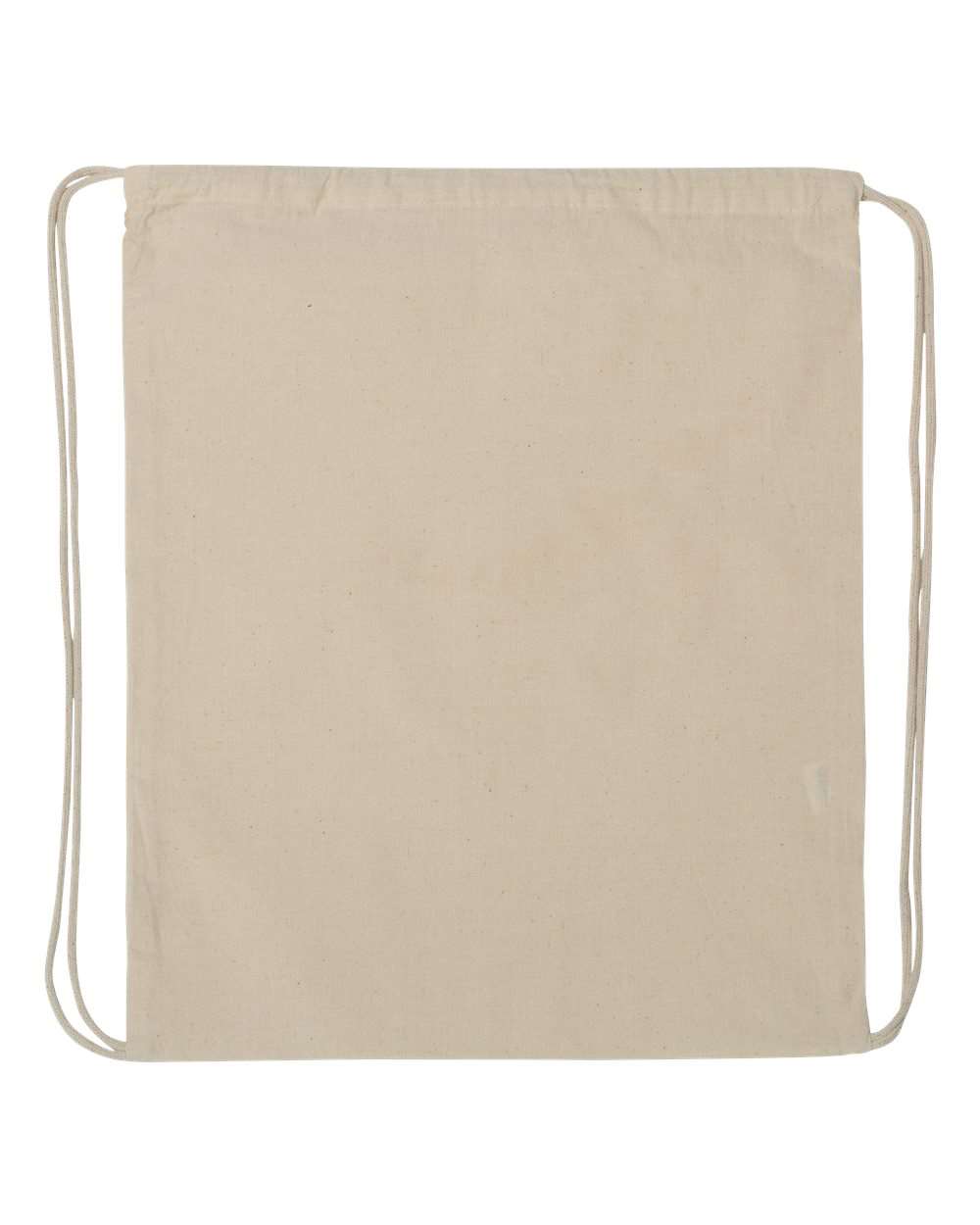 Q-Tees Q4500 Economical Cotton Drawstring Bag - Natural