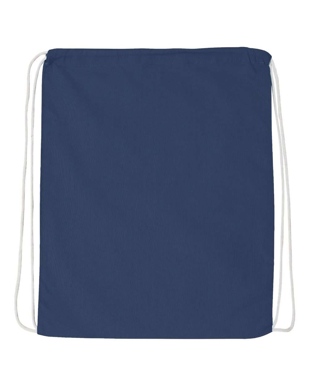 Q-Tees Q4500 Economical Cotton Drawstring Bag - Navy