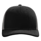 Richardson 112 Snapback Trucker Cap - Black/Charcoal