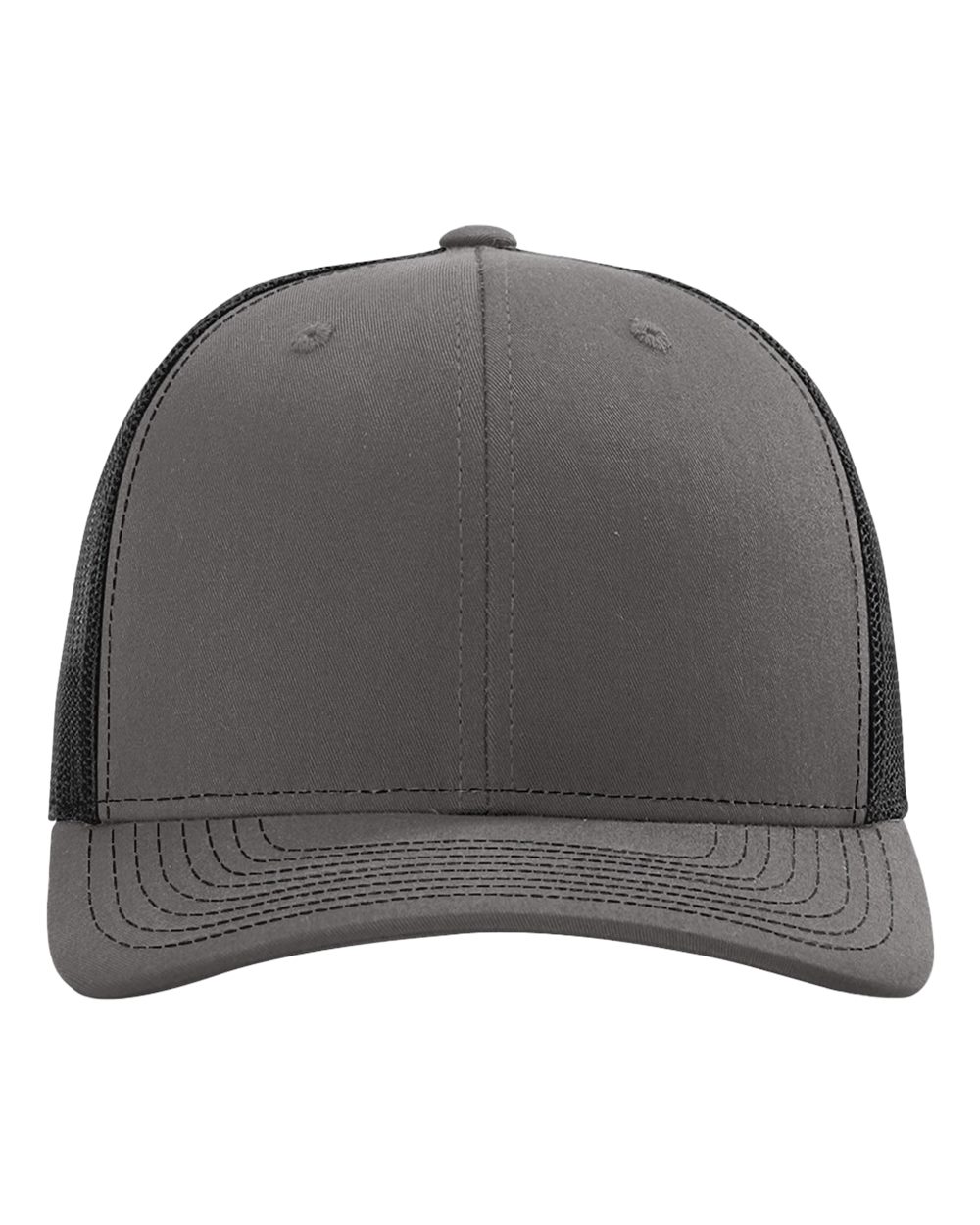 Richardson 112 Snapback Trucker Cap - Charcoal/Black