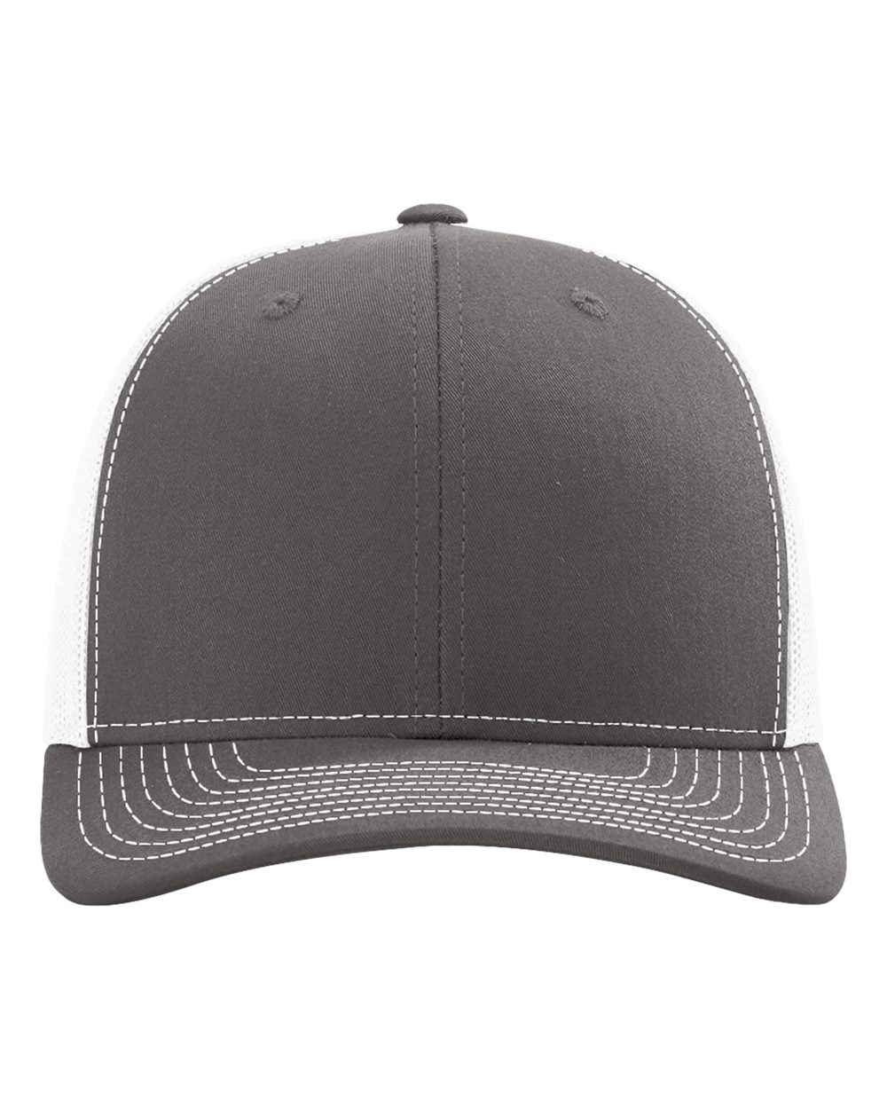 Richardson 112 Snapback Trucker Cap - Charcoal/White