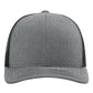 Richardson 112 Snapback Trucker Cap - Heather Grey/Black