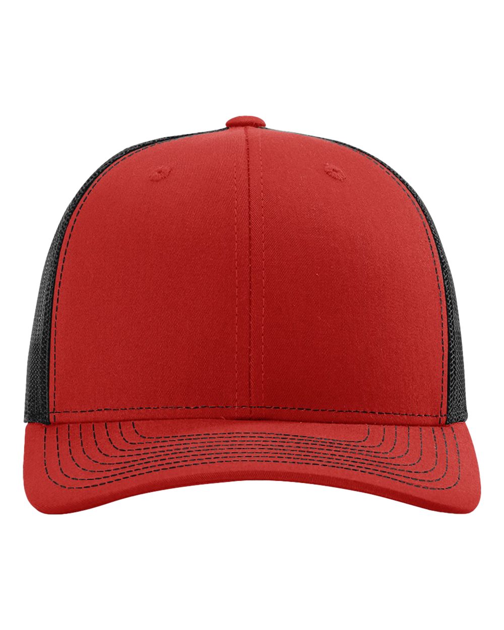 Richardson 112 Snapback Trucker Cap - True Red/Black