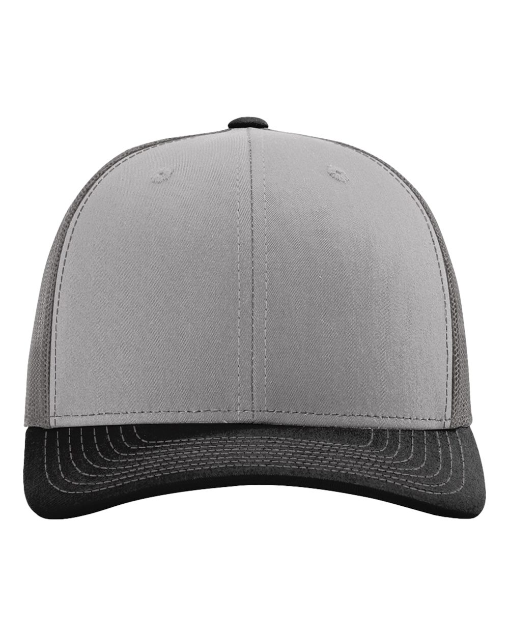 Richardson 112 Snapback Trucker Cap - Grey/Charcoal/Black