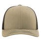 Richardson 112 Snapback Trucker Cap - Khaki/Coffee
