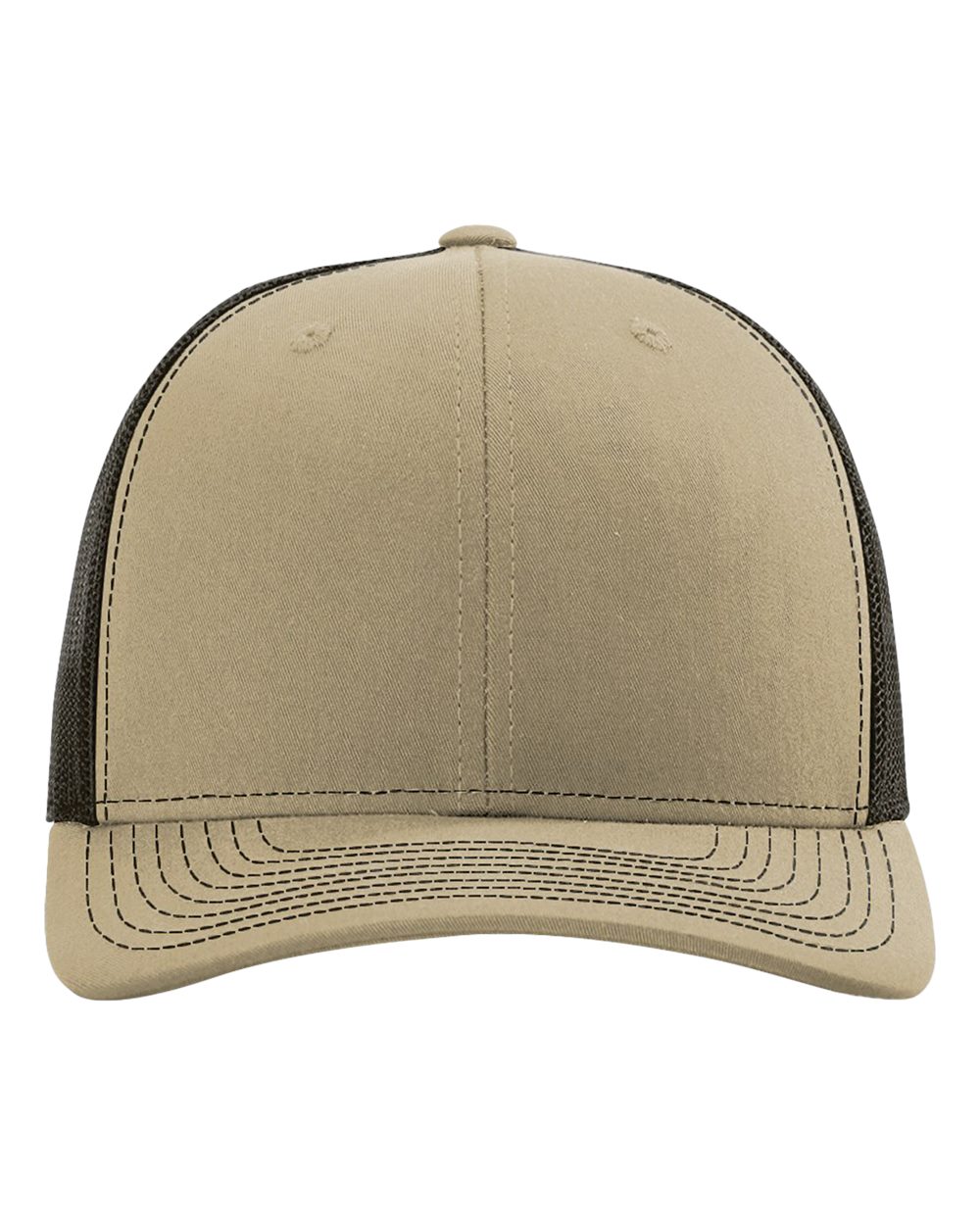 Richardson 112 Snapback Trucker Cap - Khaki/Coffee