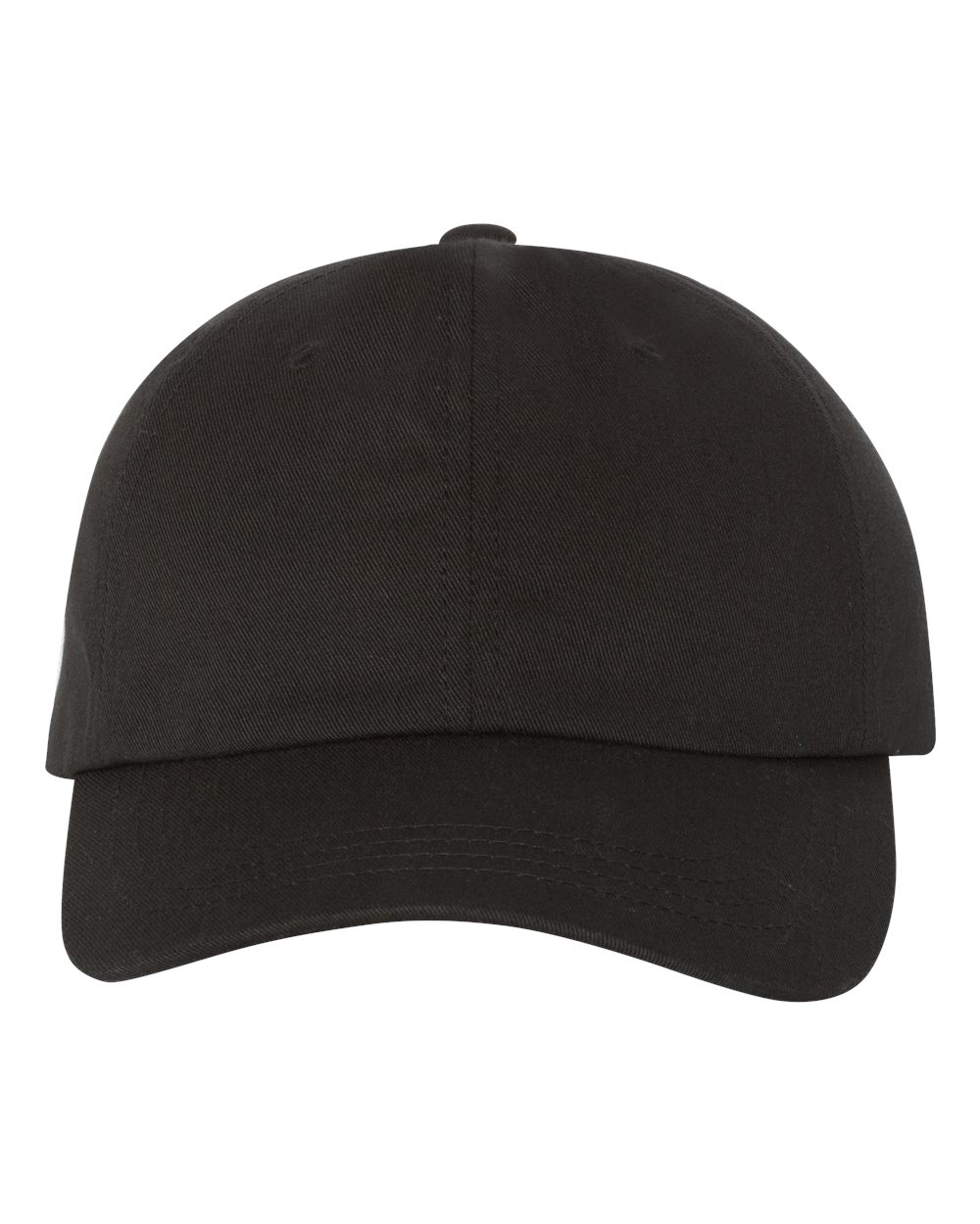 YP Classics 6245CM Cotton Twill Dad Cap - Black