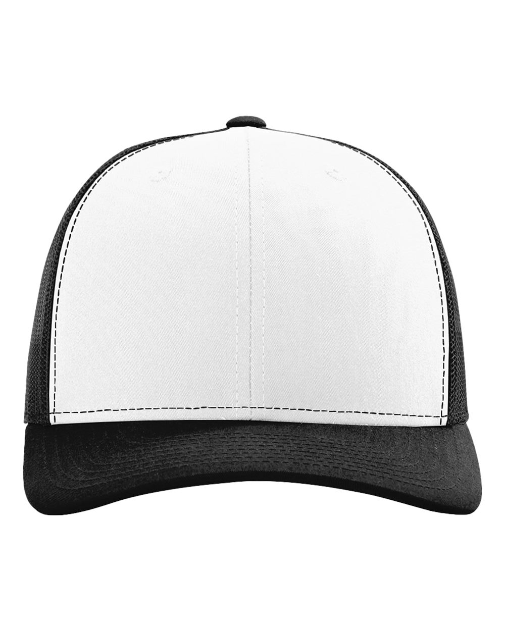 Richardson 112 Snapback Trucker Cap - White/Black