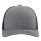 Richardson 112 Snapback Trucker Cap - Heather Grey/Navy