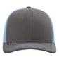 Richardson 112 Snapback Trucker Cap - Charcoal/Columbia Blue