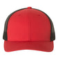 Yupoong 6606 Retro Trucker Cap - True Red/Black