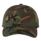 YP Classics 6245CM Cotton Twill Dad Cap - Green Camo