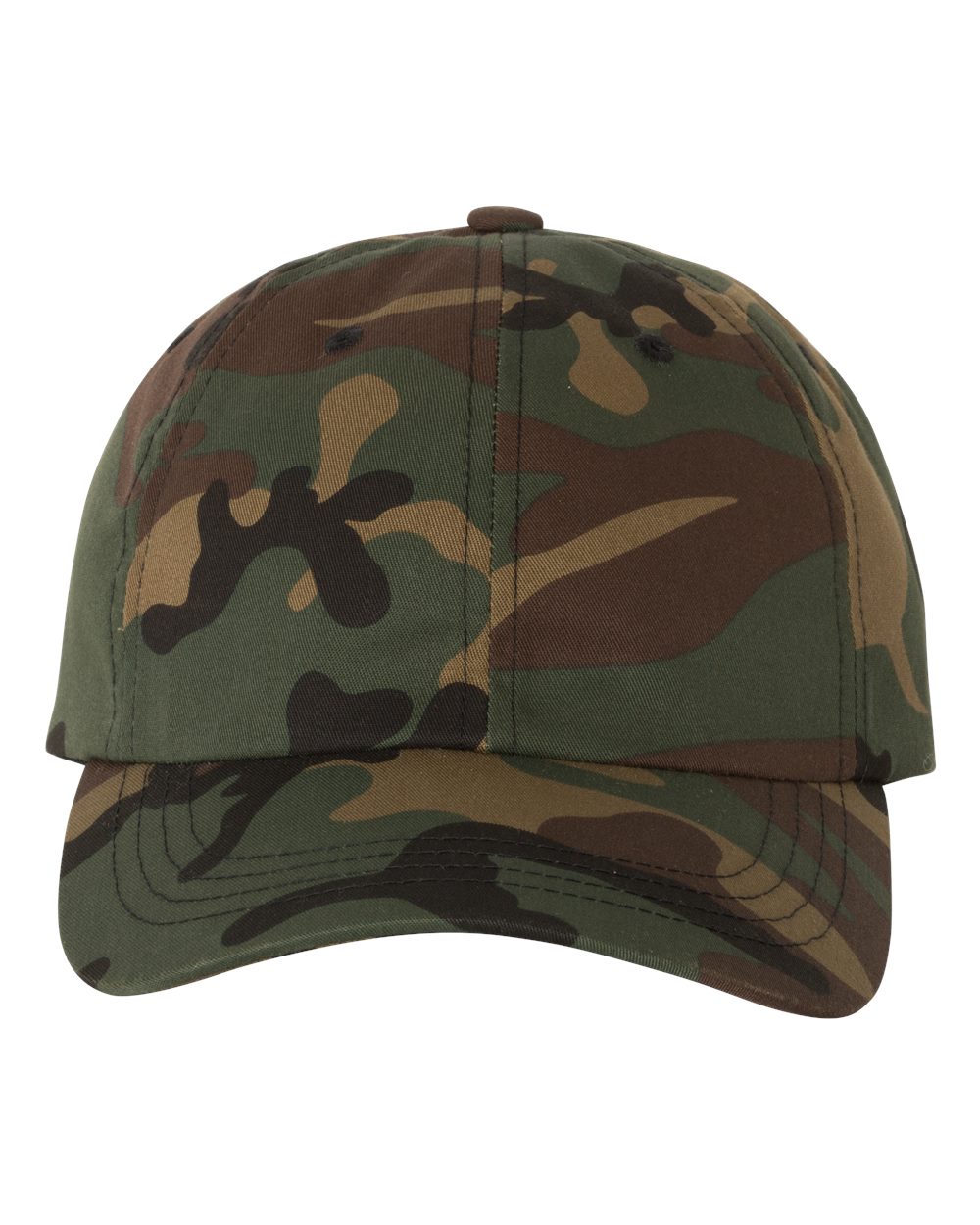 YP Classics 6245CM Cotton Twill Dad Cap - Green Camo