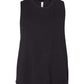 Bella+Canvas 6682 Ladies Cropped Racerback Tank - Solid Black Blend