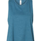 Bella+Canvas 6682 Ladies Cropped Racerback Tank - Heather Deep Teal