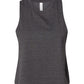 Bella+Canvas 6682 Ladies Cropped Racerback Tank - Dark Grey Heather