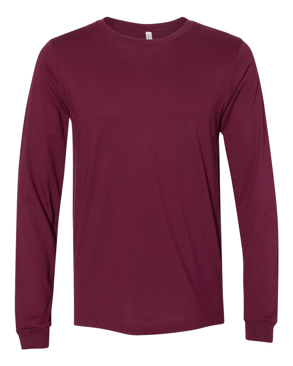 Bella+Canvas 3501 Unisex Jersey Long Sleeve Tee - Maroon