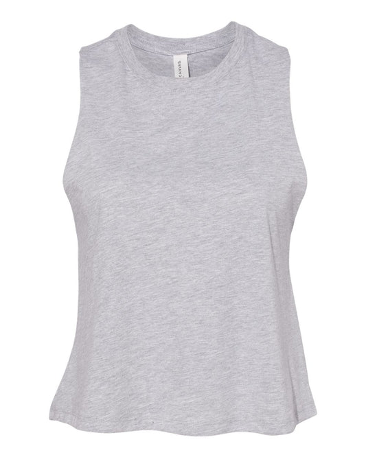 Bella+Canvas 6682 Ladies Cropped Racerback Tank - Athletic Heather