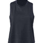 Bella+Canvas 6682 Ladies Cropped Racerback Tank - Heather Navy