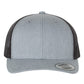 Yupoong 6606 Retro Trucker Cap - Heather/Black