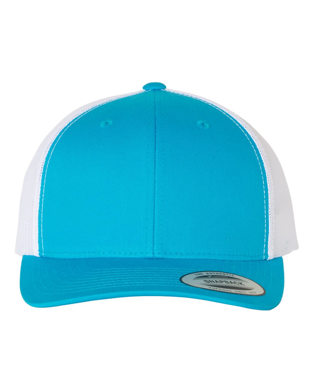 Yupoong 6606 Retro Trucker Cap - Turquoise/White