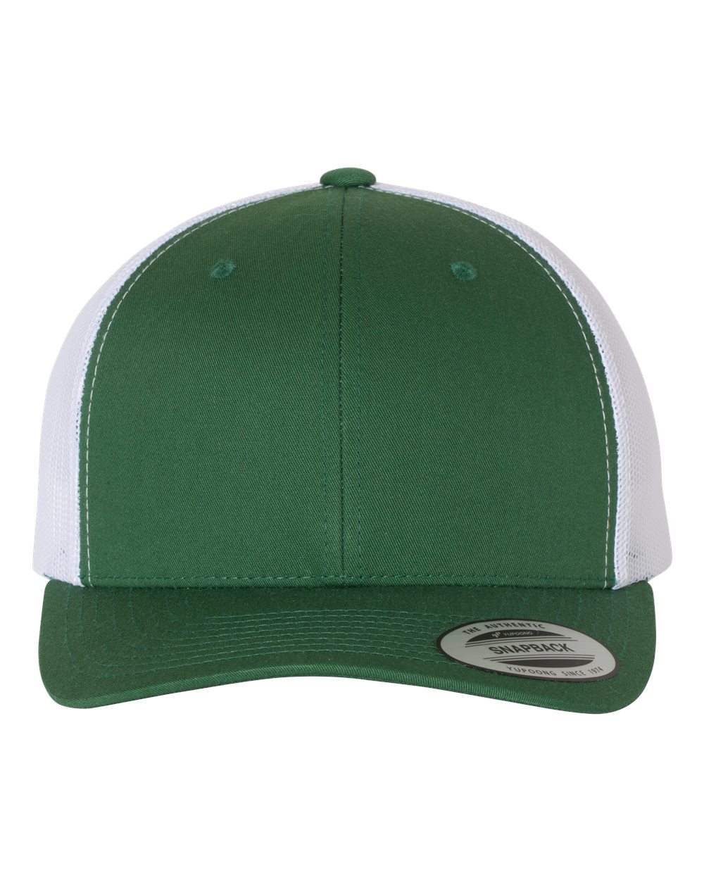 Yupoong 6606 Retro Trucker Cap - Evergreen/White