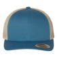 Yupoong 6606 Retro Trucker Cap - Steel Blue/Silver