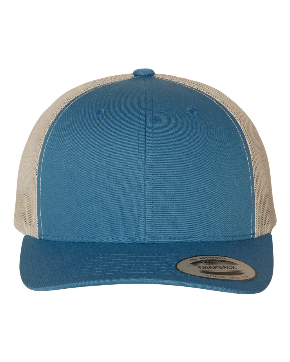 Yupoong 6606 Retro Trucker Cap - Steel Blue/Silver