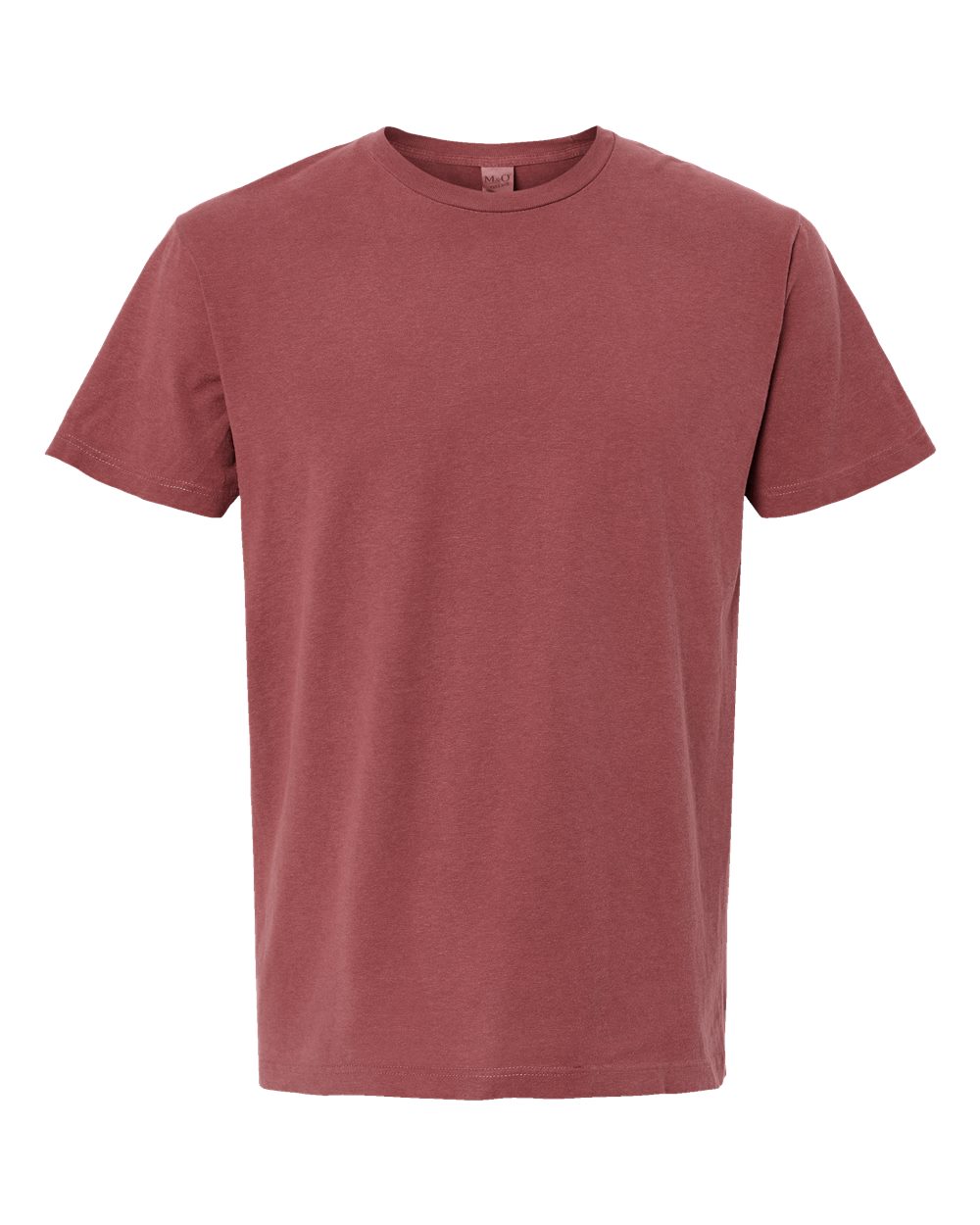 M&O 6500M Unisex Vintage Garment-Dyed T-Shirt - Brick