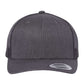 Yupoong 6606 Retro Trucker Cap - Dark Heather Grey