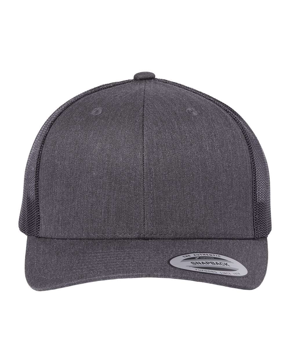 Yupoong 6606 Retro Trucker Cap - Dark Heather Grey
