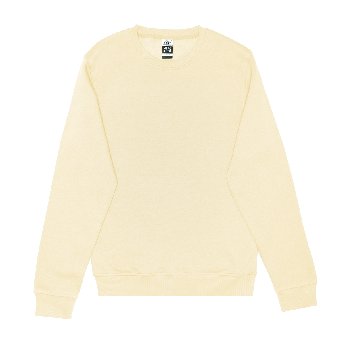 JustLikeHero HERO-1020 Unisex Crewneck Sweatshirt - Ivory