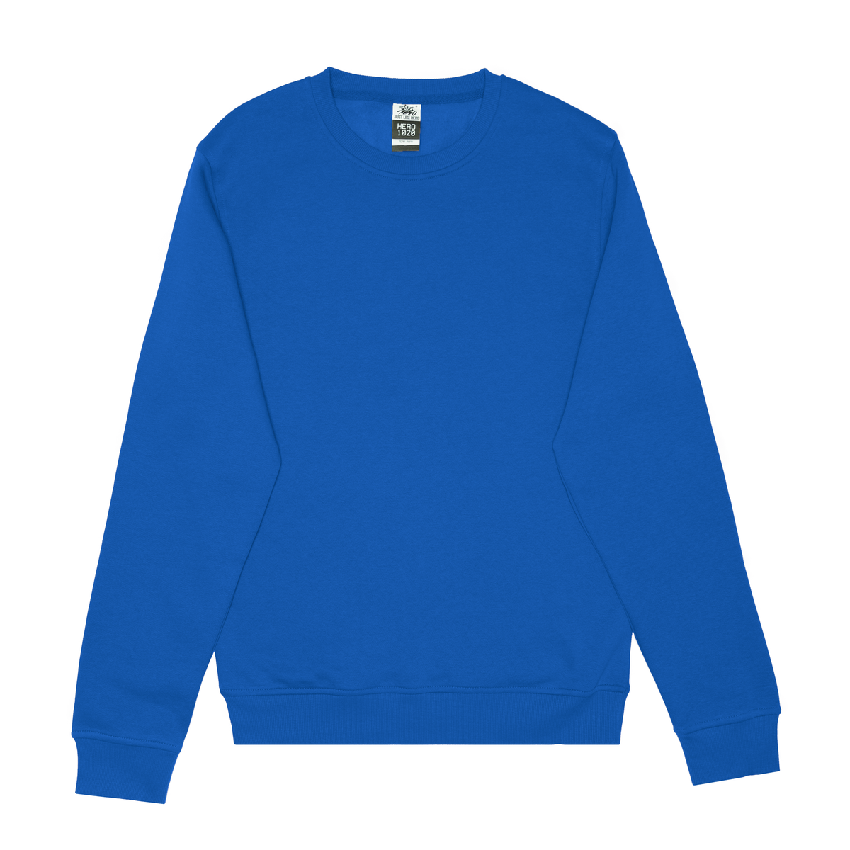 JustLikeHero HERO-1020 Unisex Crewneck Sweatshirt - Royal Blue