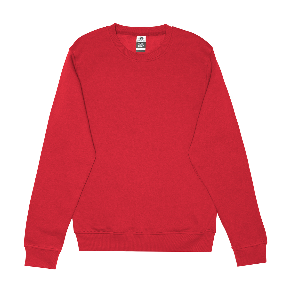JustLikeHero HERO-1020 Unisex Crewneck Sweatshirt - Red