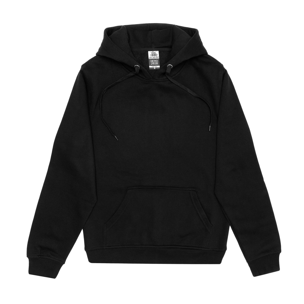 JustLikeHero HERO-2020 Unisex Hoodie - Black