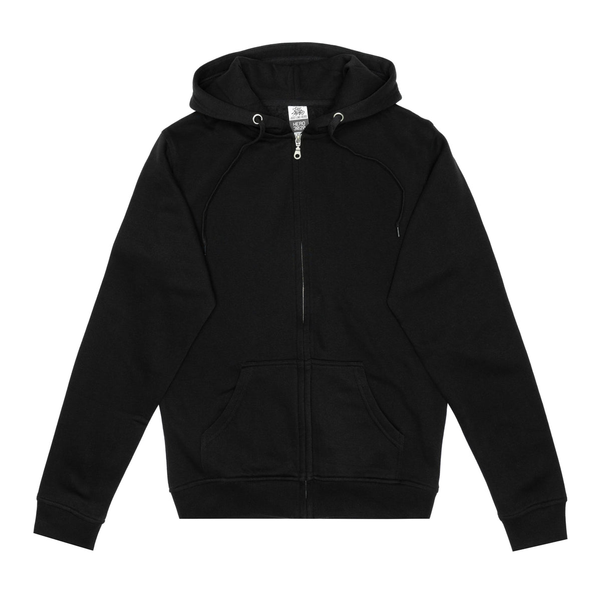 JustLikeHero HERO-3020 Full-Zip Hoodie - Black