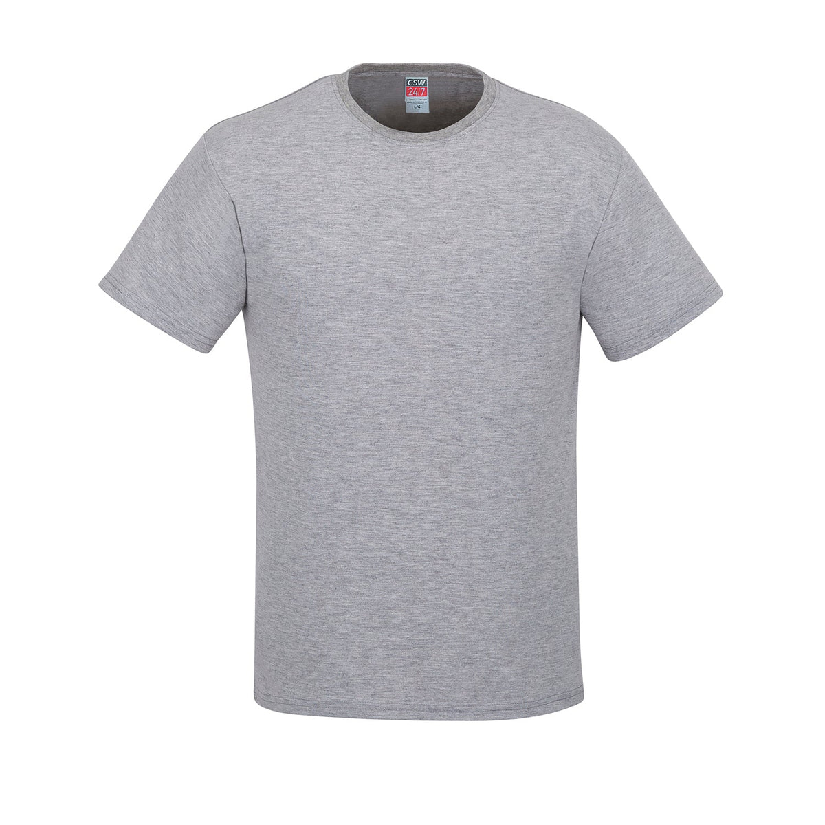CSW Parkour - Ring Spun Cotton Crewneck Tee - Athletic Grey Heather