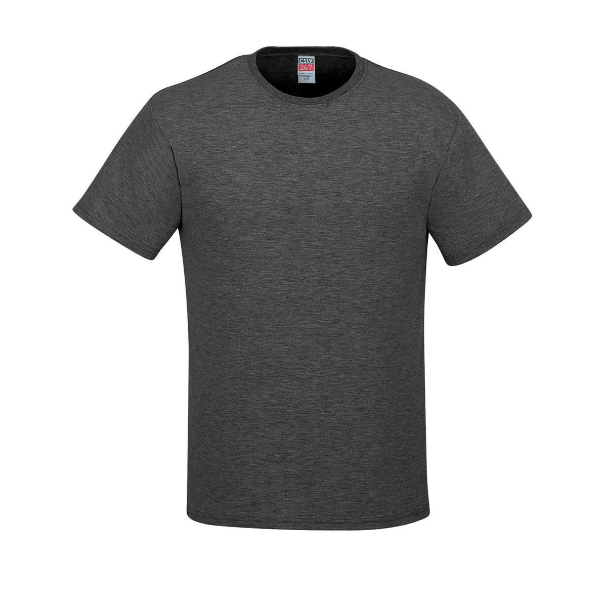 CSW Parkour - Ring Spun Cotton Crewneck Tee - Charcoal Heather