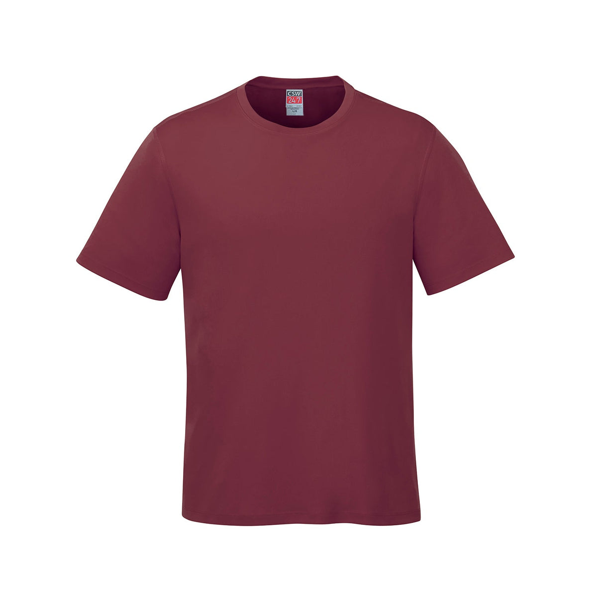 CSW Parkour - Ring Spun Cotton Crewneck Tee - Maroon