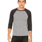 Bella+Canvas - Unisex 3/4 Sleeve Baseball Tee