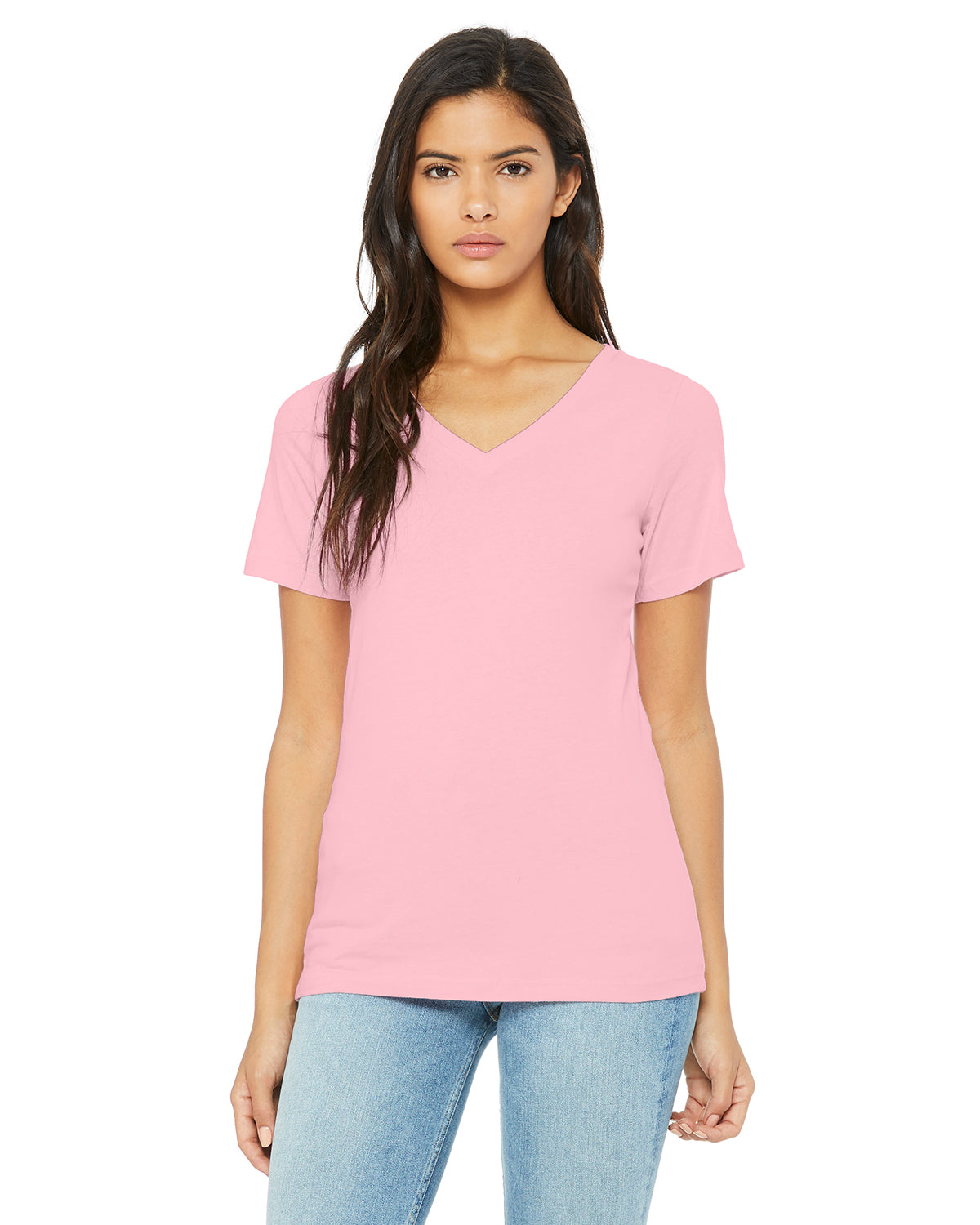 Bella+Canvas - Relaxed Ladies Vneck Tee